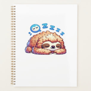 Kawaii Sleepy Sloth Napping Zzz Funny Lazy Animal Planner