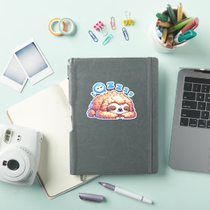 Kawaii Sleepy Sloth Napping Zzz Funny Lazy Animal Sticker