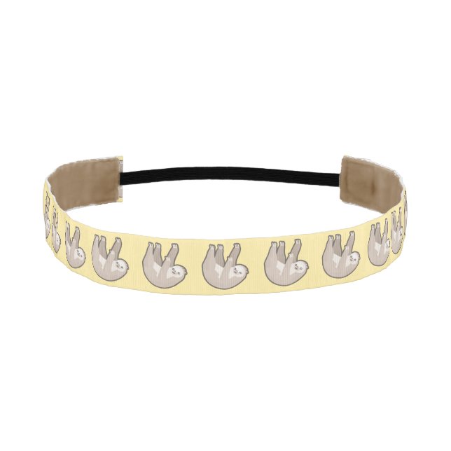 Kawaii Sloth Athletic Headband (Front)