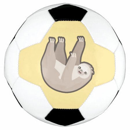 Kawaii Sloth Soccer Ball