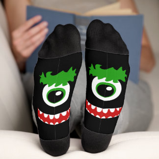 Kawaii Smiling One Eyed Monster Socks