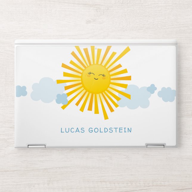 KAWAII SMILING SUN sunshine cute happy cheerful HP Laptop Skin (Front)