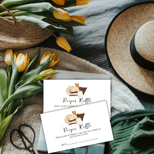 Kawaii S'more Love & Fun Diaper Raffle Baby Shower Enclosure Card