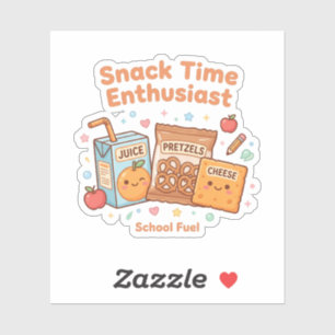 Kawaii Snack Time Enthusiast Cute School Food Sticker