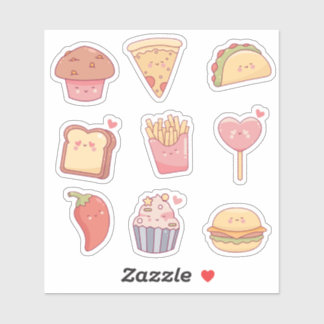 Kawaii snacks sticker
