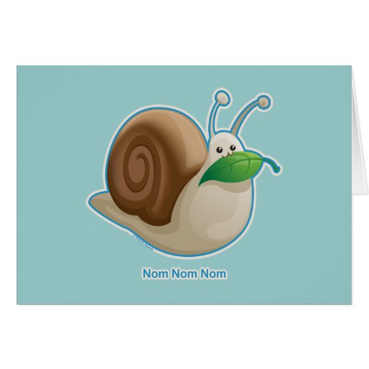 Kawaii Snail Cards (Front Horizontal)