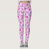 Patterned Leggings for Women, Pastel Goth Clothing, Ombre Kawaii