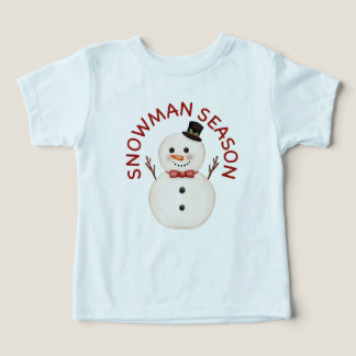 Kawaii Snowman Season Toddlers T-Shirt Toddler T-shirt