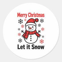Kawaii Snowman Sticker Cute Christmas Decal