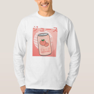 Kawaii Soft Drink Aesthetics Japanese Peach Juice T-Shirt