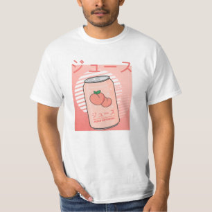 Kawaii Soft Drink Esthetics Japanese Peach Juice T-Shirt