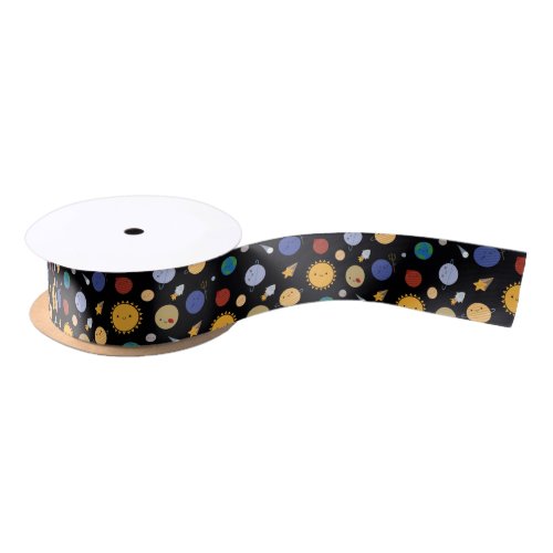 Kawaii Solar System Satin Ribbon