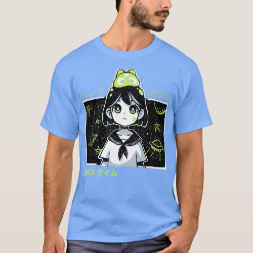 Kawaii space girl  style  cat T_Shirt