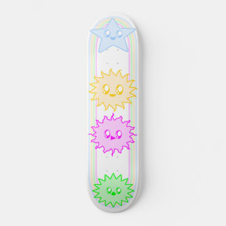 KAWAII SPACEY STARS AND SUNS SKATEBOARD