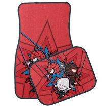 Kawaii Spider-Man, Ghost-Spider, & Miles Morales Car Mat