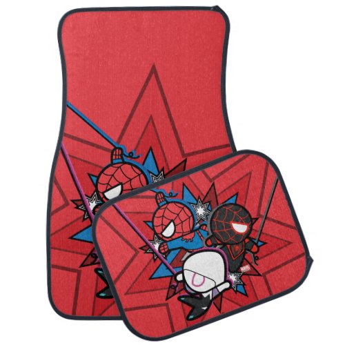 Kawaii Spider_Man Ghost_Spider  Miles Morales Car Mat