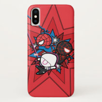 Kawaii Spider-Man, Ghost-Spider, & Miles Morales iPhone X Case