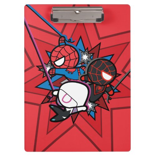 Kawaii Spider_Man Ghost_Spider  Miles Morales Clipboard