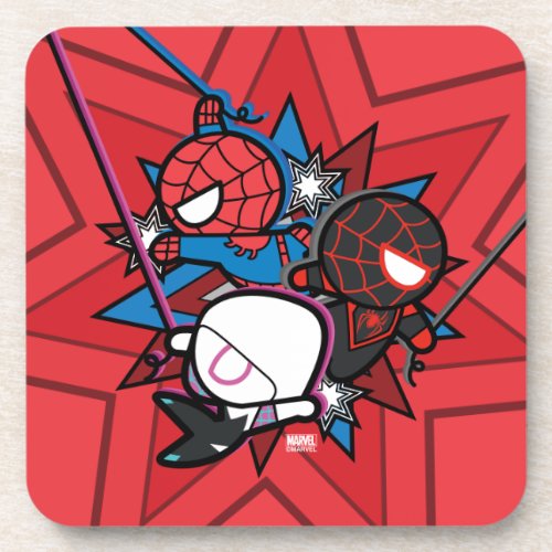Kawaii Spider_Man Ghost_Spider  Miles Morales Drink Coaster