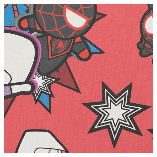 Marvel Spiderman Miles Morales Action Frames Blue Cotton Fabric by the Yard 