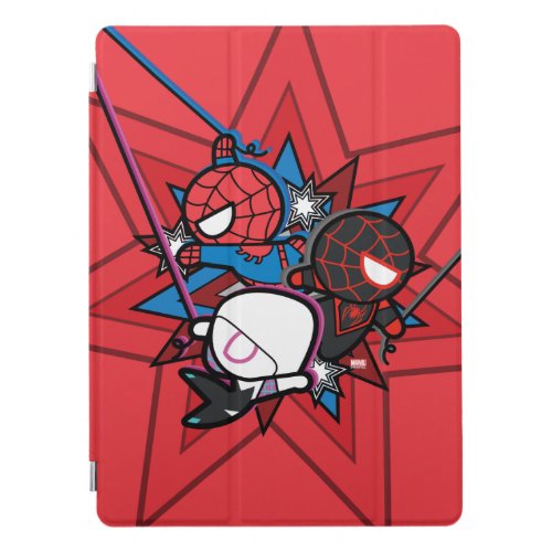 Kawaii Spider_Man Ghost_Spider  Miles Morales iPad Pro Cover