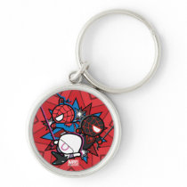 Kawaii Spider-Man, Ghost-Spider, & Miles Morales Keychain