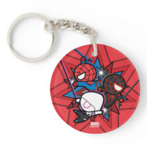 Kawaii Spider-Man, Ghost-Spider, & Miles Morales Keychain