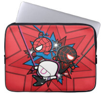 Kawaii Spider-Man, Ghost-Spider, & Miles Morales Laptop Sleeve
