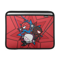 Kawaii Spider-Man, Ghost-Spider, & Miles Morales MacBook Air Sleeve