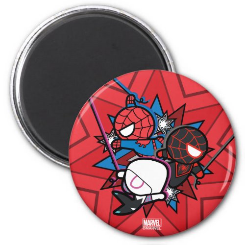 Kawaii Spider_Man Ghost_Spider  Miles Morales Magnet