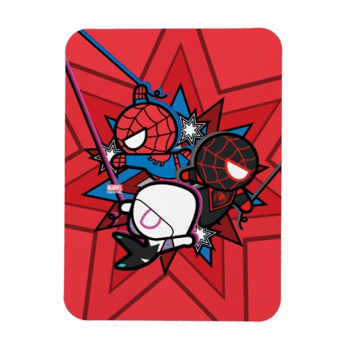 Kawaii Spider_Man Ghost_Spider  Miles Morales Magnet