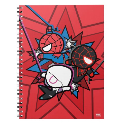 Kawaii Spider_Man Ghost_Spider  Miles Morales Notebook
