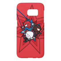 Kawaii Spider-Man, Ghost-Spider, & Miles Morales Samsung Galaxy S7 Case