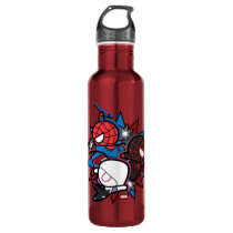 Kawaii Spider-Man, Ghost-Spider, & Miles Morales Stainless Steel Water Bottle