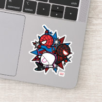 Kawaii Spider-Man, Ghost-Spider, & Miles Morales Sticker