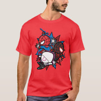 Kawaii Spider-Man, Ghost-Spider, & Miles Morales T-Shirt