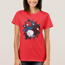 Kawaii Spider-Man, Ghost-Spider, & Miles Morales T-Shirt