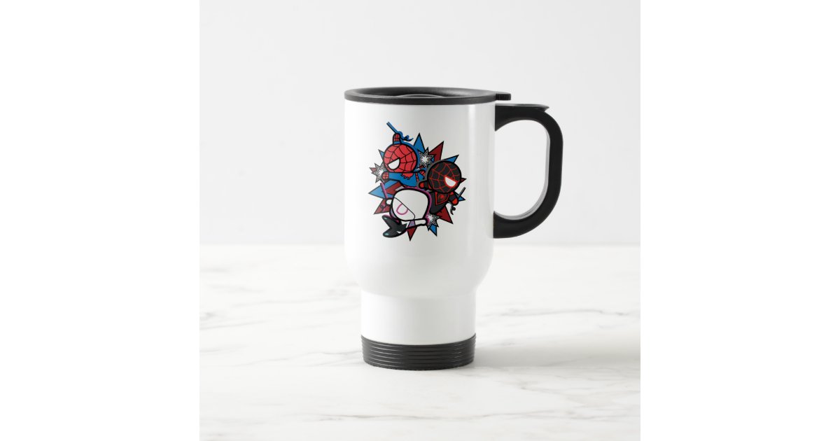 Kawaii Spider-Man, Ghost-Spider, & Miles Morales Thermal Tumbler