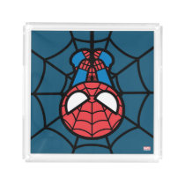 Kawaii Spider-Man Hanging Upside Down Acrylic Tray
