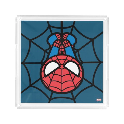Kawaii Spider_Man Hanging Upside Down Acrylic Tray