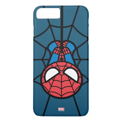 Kawaii Spider_Man Hanging Upside Down iPhone 8 Plus7 Plus Case