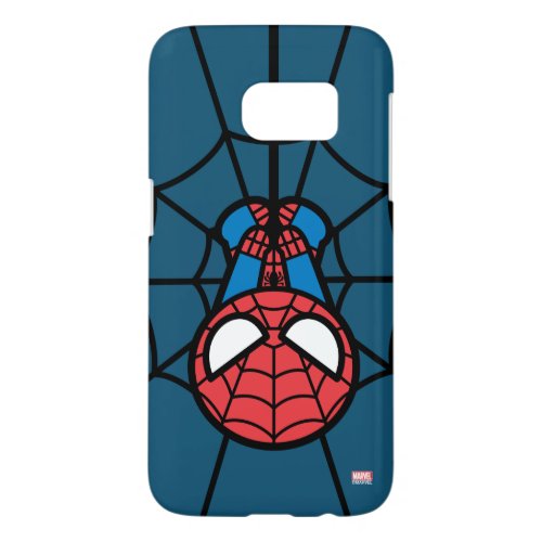Kawaii Spider_Man Hanging Upside Down Samsung Galaxy S7 Case