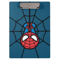 Kawaii Spider-Man Hanging Upside Down Clipboard