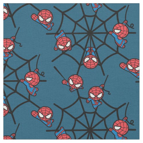 Kawaii Spider_Man Hanging Upside Down Fabric