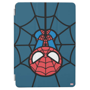 Kawaii Spider-Man Hanging Upside Down iPad Air Cover
