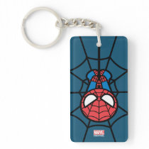 Kawaii Spider-Man Hanging Upside Down Keychain