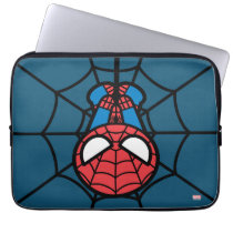 Kawaii Spider-Man Hanging Upside Down Laptop Sleeve