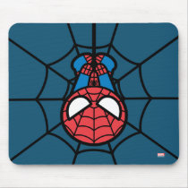 Kawaii Spider-Man Hanging Upside Down Mouse Pad