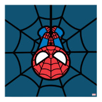 Kawaii Spider-Man Hanging Upside Down Poster