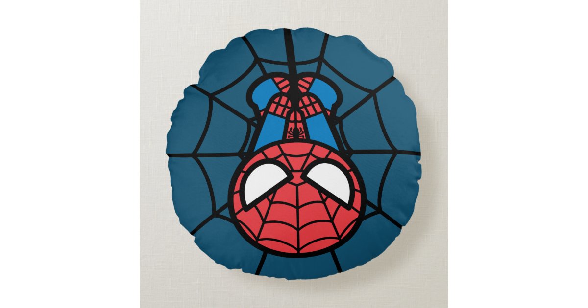 Kawaii Spider Man Hanging Upside Down Round Pillow Zazzle Kawaii Spider Man Hanging Upside Down Round Pillow Zazzle